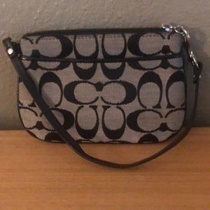 Coach zippered wristlet